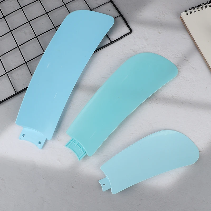 5 peças 17.5/25/29.5cm lâminas de ventilador de plástico lâmina de substituição de inserção direta universal plástico pequena folha de ventilador acessórios diy
