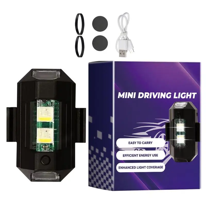 Motorcycle LED Mini Light Mini LED Lamp Motorcycle Front Bumper Light Safe Night Riding Light With High Brightness For Cargo