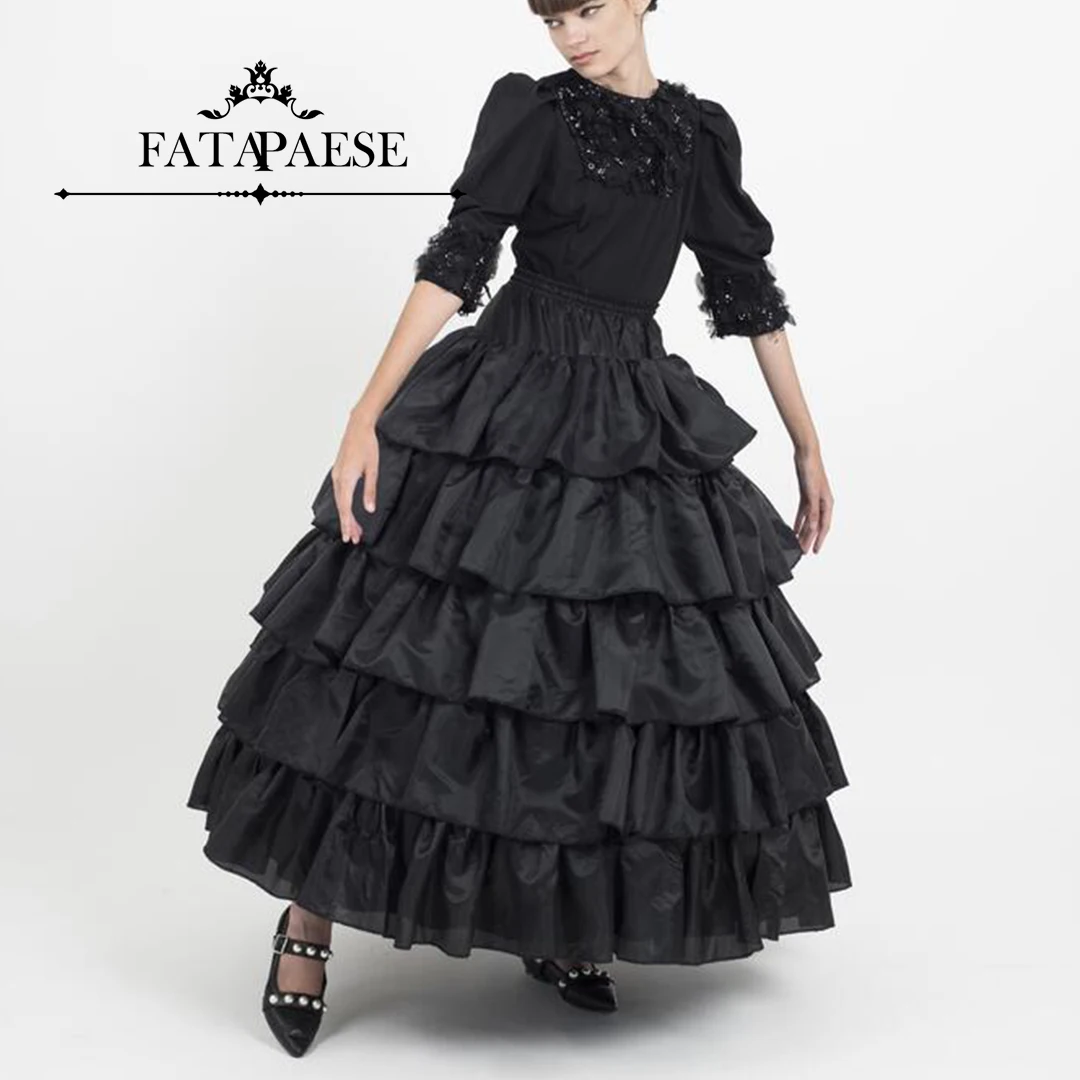 

Юбка-пачка FATAPAESE Crinoline Cancan Plus, юбка-пачка для женщин, 6 обручей, длинное платье под платье макси, свадебные аксессуары