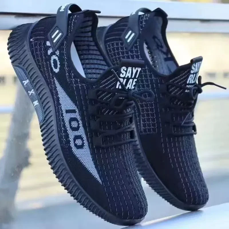 

Men's Shoes New Thin Sneakers Casual Shoes Breathable Mesh Comfortable Trendy Hundred Shoes Running Blue Ball Sports Walking