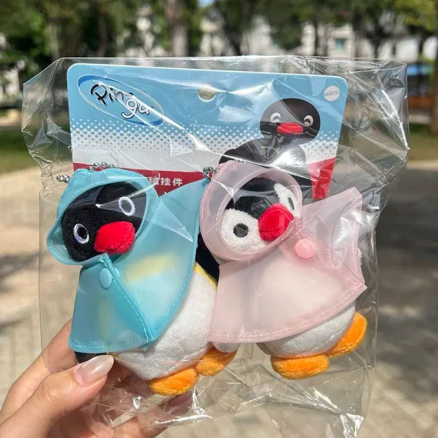 

Kawaii Pingu Мини-Куплет Плюшевая Аниме Фигурка Pingu & Pinga Магнитное Сердце Рыбалка Стиль Плащ Стиль Плюшевый Брелок Игрушка Подарки