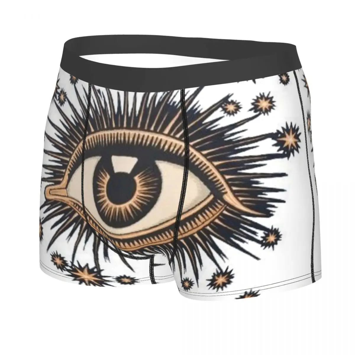 Fashion Vintage Mystic Eye Boxers Shorts Panties Male Underpants Breathable Spiritual Amulet Briefs Underwear