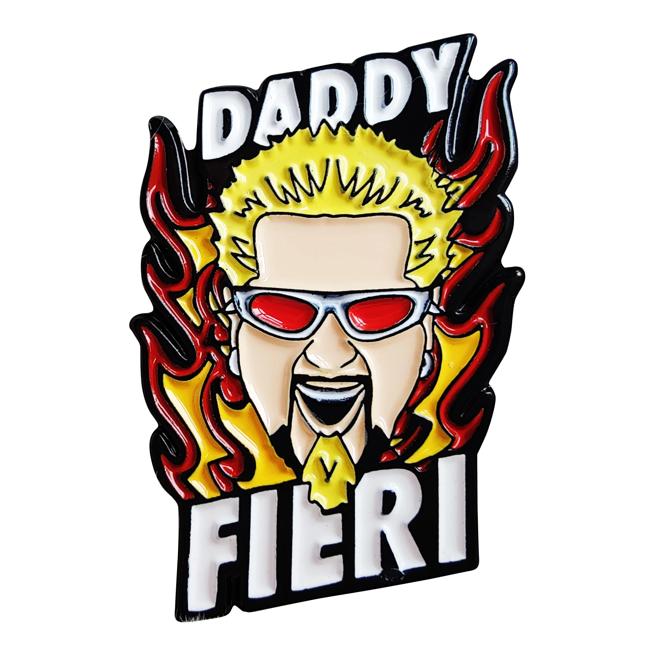 Daddy Fieri Enamel Pin Lapel Brooch Metal Badge Jewelry Accessary