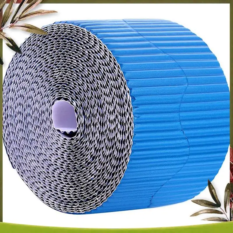 Picture 4: New-4 Rolls Bulletin Board Borders Scalloped Border Decoration Background Paper For Decorative Borders (Yellow And Blue)