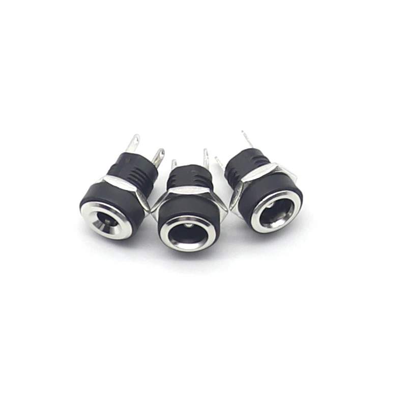 【10PCS】5.5 x 2.1mm 5.5x2.5 DC Connectors Power Plug Male Female Jack Socket Nut Panel Mount Solder Type DC Connector Adapter