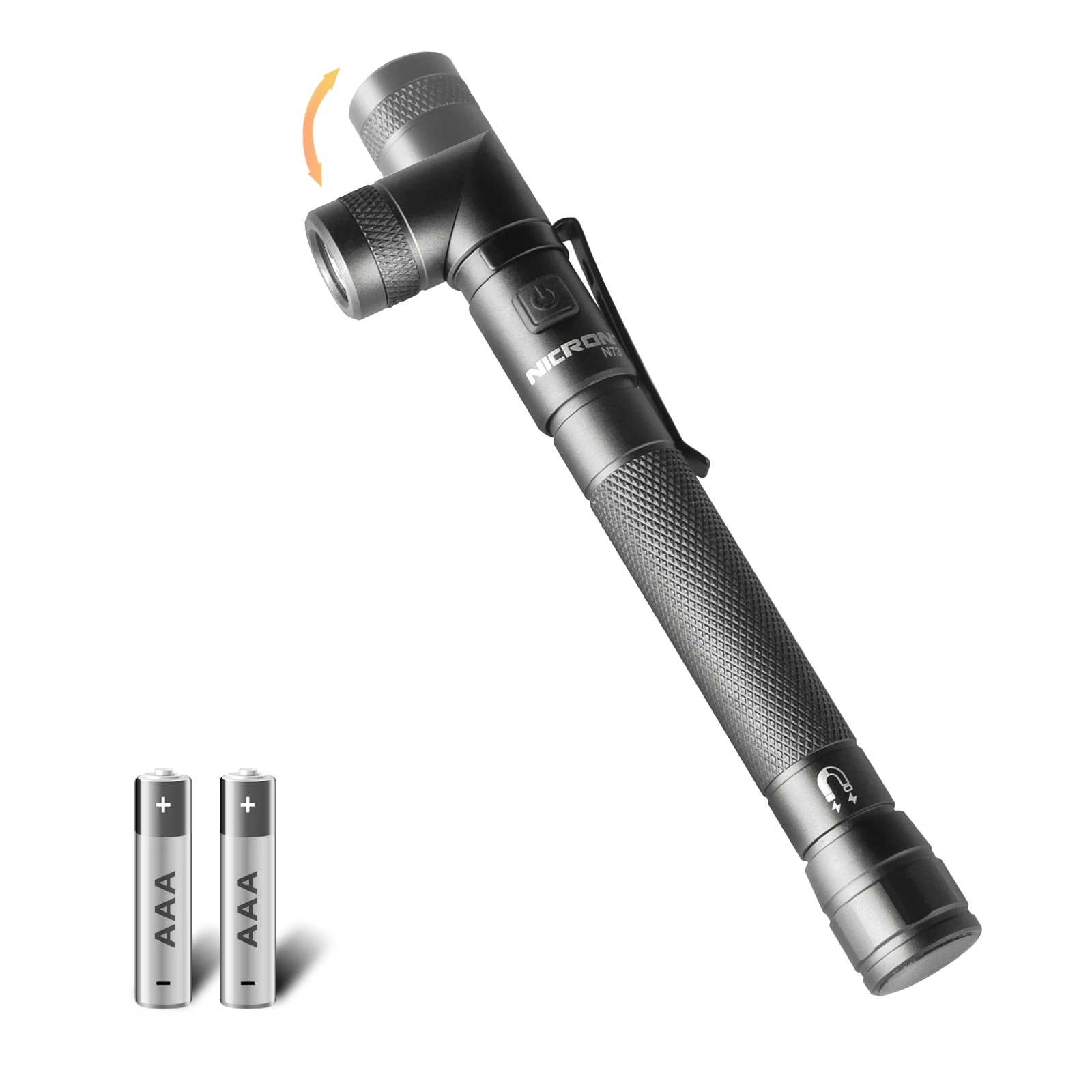 NICRON N73 Twist Pen Flashlight With Magnet