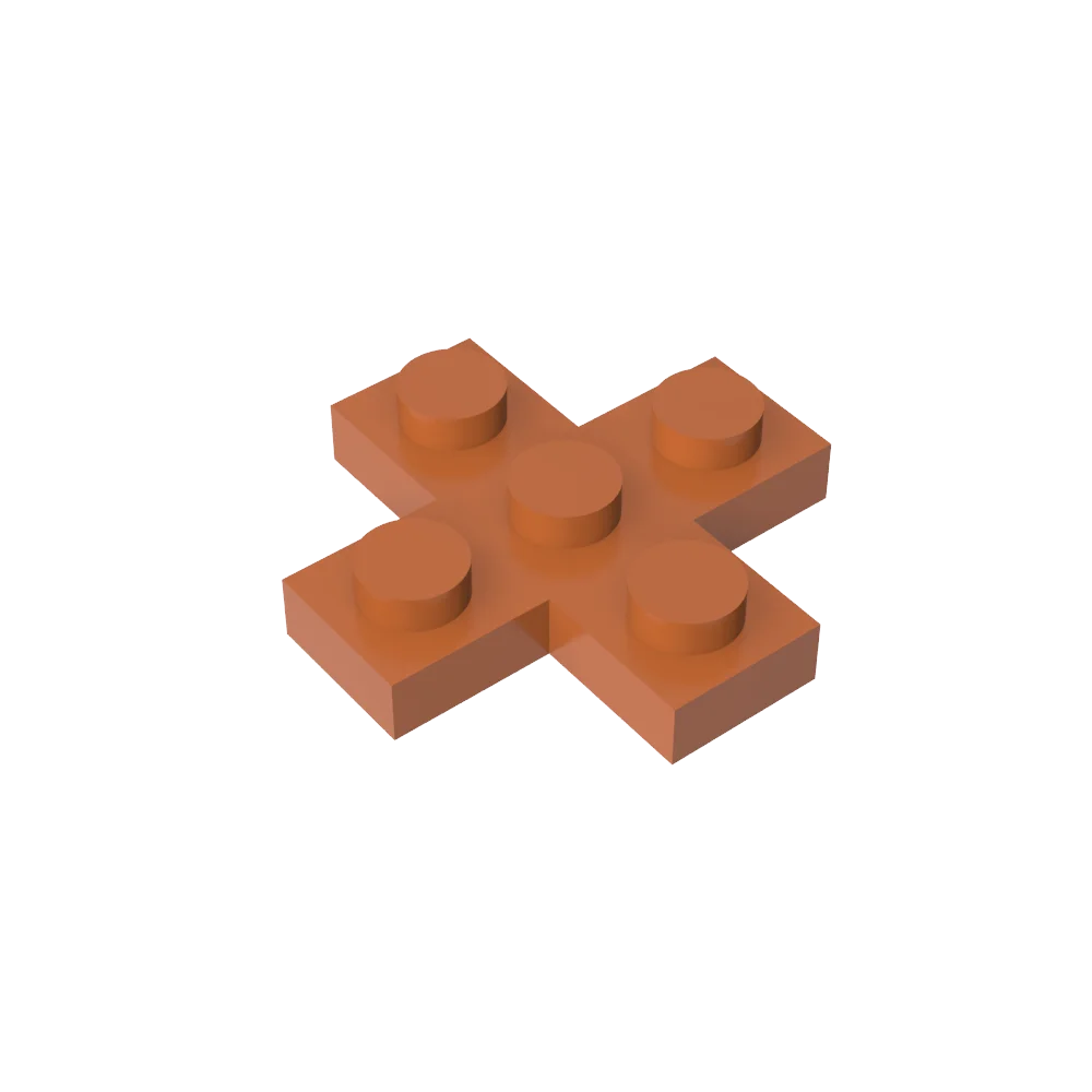 Gobricks GDS-710 Placa 3 x 3 Cruz compatível com lego 15397 blocos de construção educacionais DIY infantis técnicos