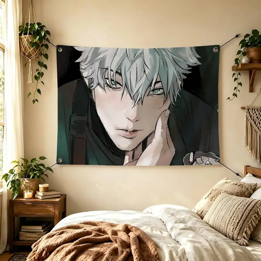 M-Mizuki O-Overwatch Game Flags for Bedrooms Home Decor Items Outdoor Decors Garage Decoration Flaga