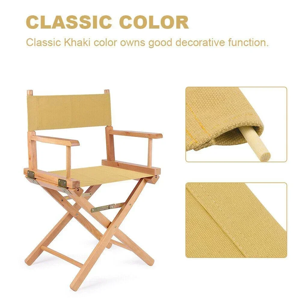 Washable Chair Seat Covers Kit Director Chair Seat Replacement Canvas Cover Folding Deck Chair Replacement Cover For Courtyard