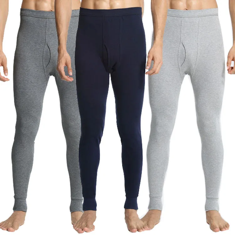 

Faionable Pure Cotton Autumn Pants Men's Base Layer Pants Autumn Winter Sle Long Pants Youth Trend Color Design