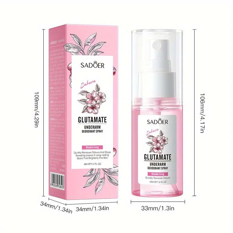 بخاخ Cherry Blossom Underarm مع عطر يدوم طويلاً - طازج وخفيف - يزيل الروائح بسرعة، ورائحة أنثوية تحت الإبط. #6