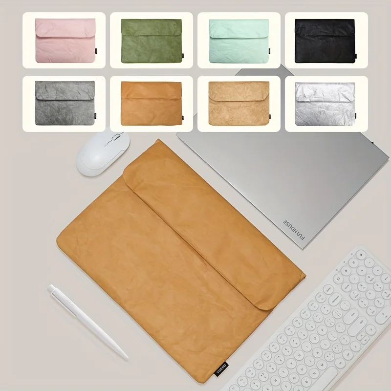 حافظة واقية للكمبيوتر المحمول من ورق دوبونت خفيفة الوزن ومحمولة، متوفرة بألوان متعددة، وردي، أسود، فضي، أخضر نعناعي، حافظة واقية للكمبيوتر اللوحي، مناسبة للسفر والمكتب والعمل والمنزل والهدايا