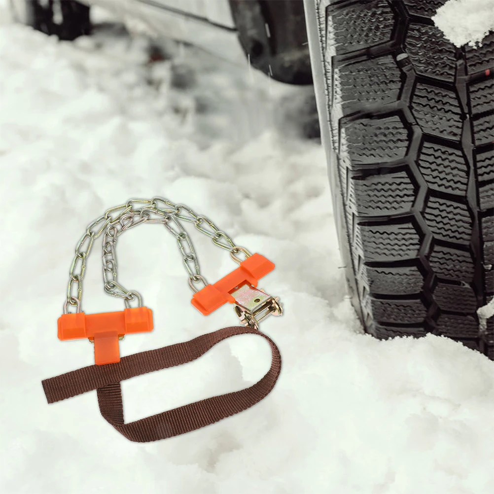 

2PCS AntiSkid Tire for Cars Snow Tire Car Chains for Snow Winter AntiSkid Chains Wide Compatibility Easy Installation Enhanced