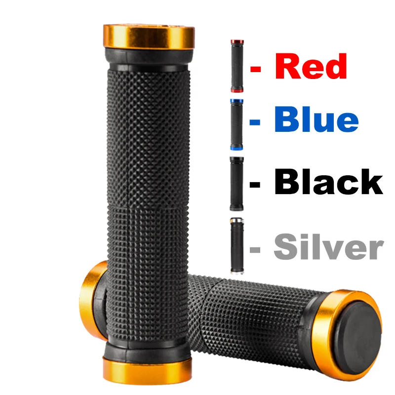 MTB Bicycle Handlebar Grips Rubber Anti-Skid Bike Grips Lock On Road Mountain Handle End Grips MTB Cuffs Bike Accessories