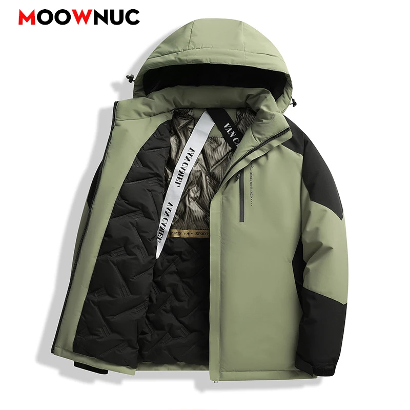 

Мужская модная ветровка-парка: повседневная осенне-зимняя куртка, уличная одежда, ветрозащитное мужское пальто, верхняя одежда для активного отдыха, техно-одежда