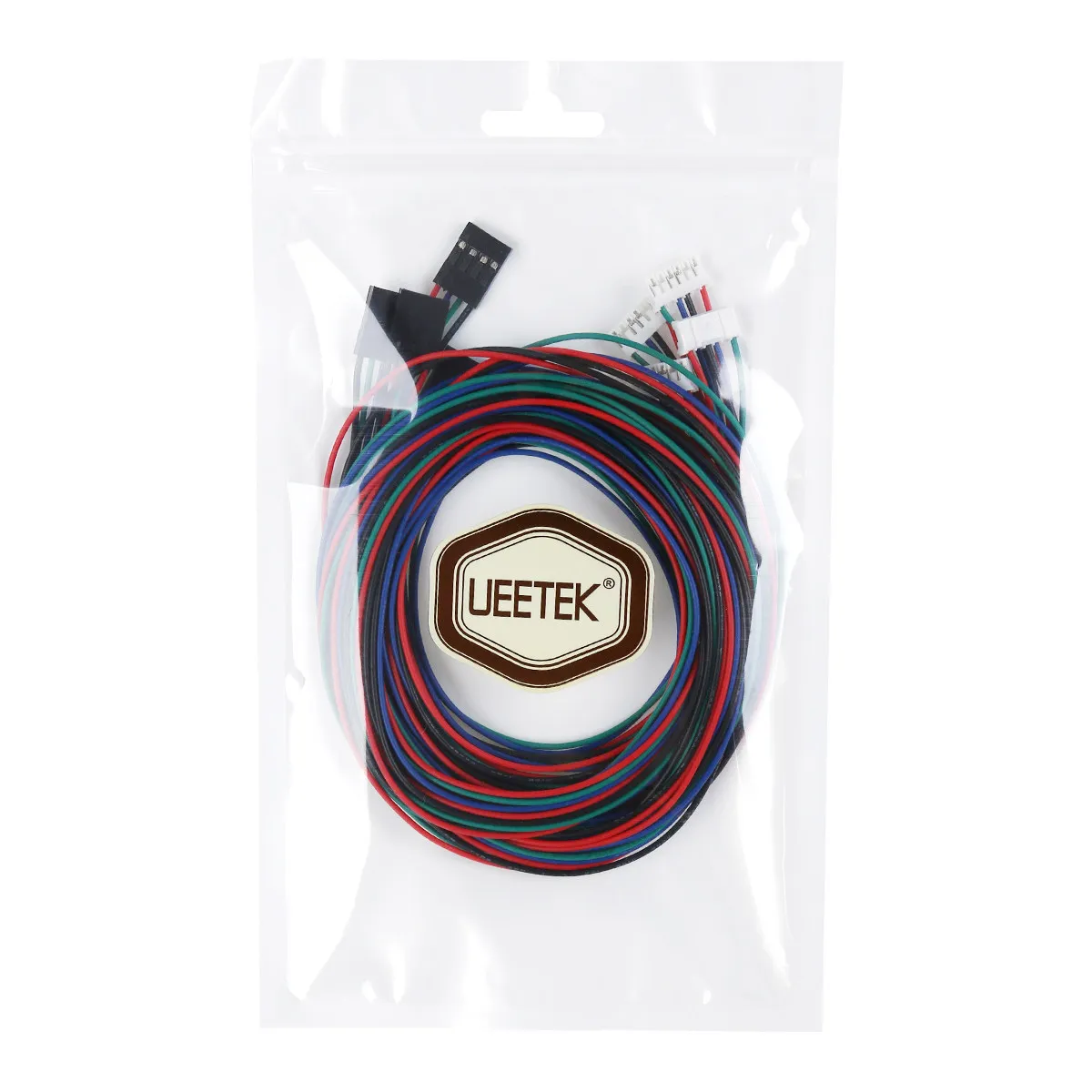 4Pcs Motor Wire Terminals 100Cm Cable 6 Pin Jst Stepper Side 4 Pin Driver Side Compatible with Nema 17 Bipolar Stepper Motors 3D