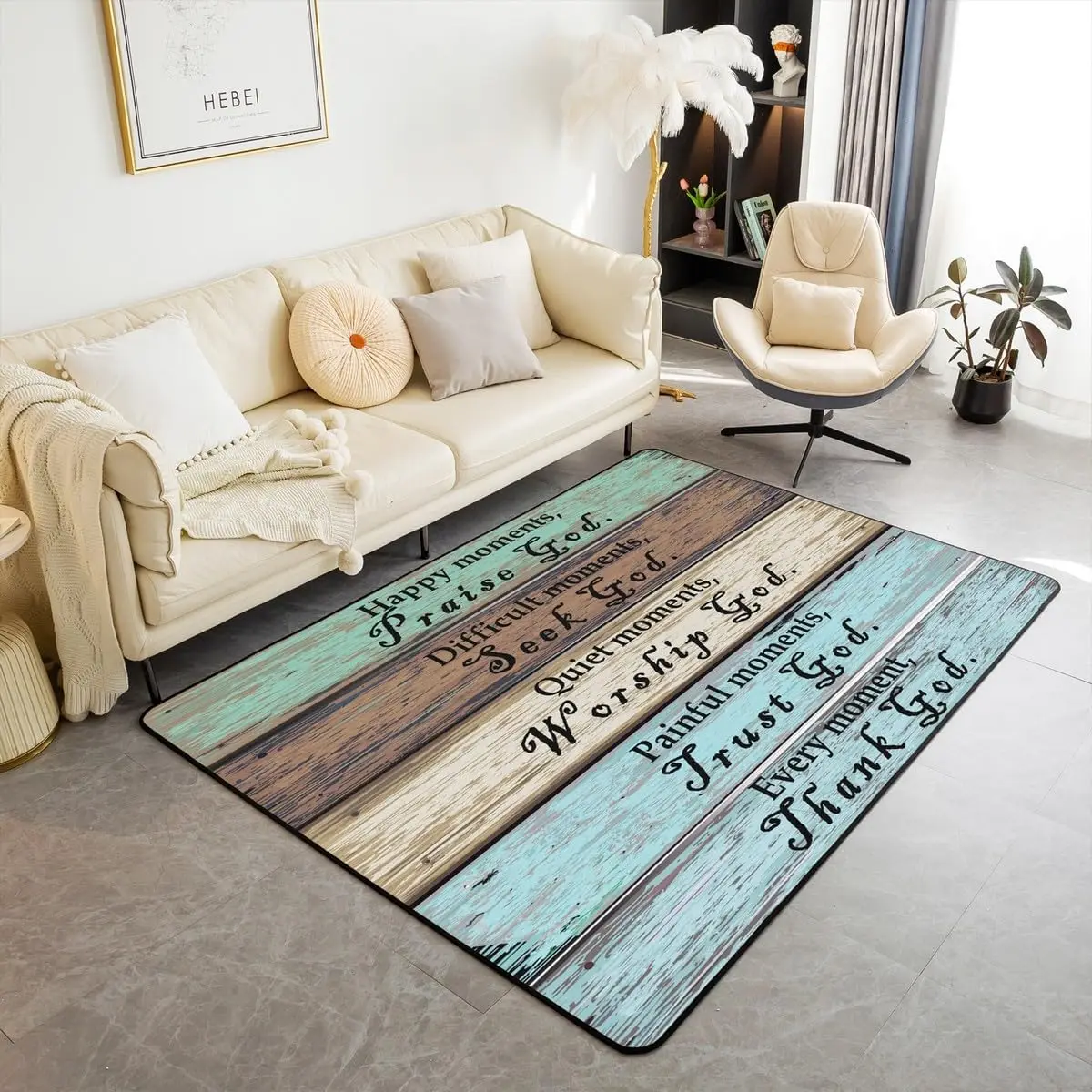 

Вдохновляющий целебный ковер для гостиной и спальни, моющийся нескользящий молитвенный напольный ковер, коврик для домашнего декора в прихожей