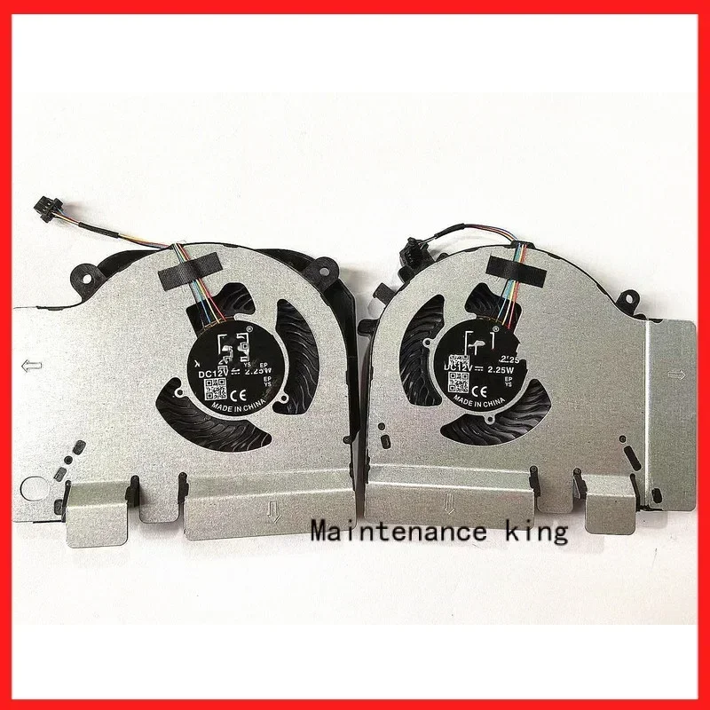 CPU GPU Cooling Fan 12V for Xiaomi MI 15.6 Game GTX1060 6G 171502-AA AO AD AB AM AN AK XMG1902-AN AB CA BR CF EG75071S1-C010-S9A