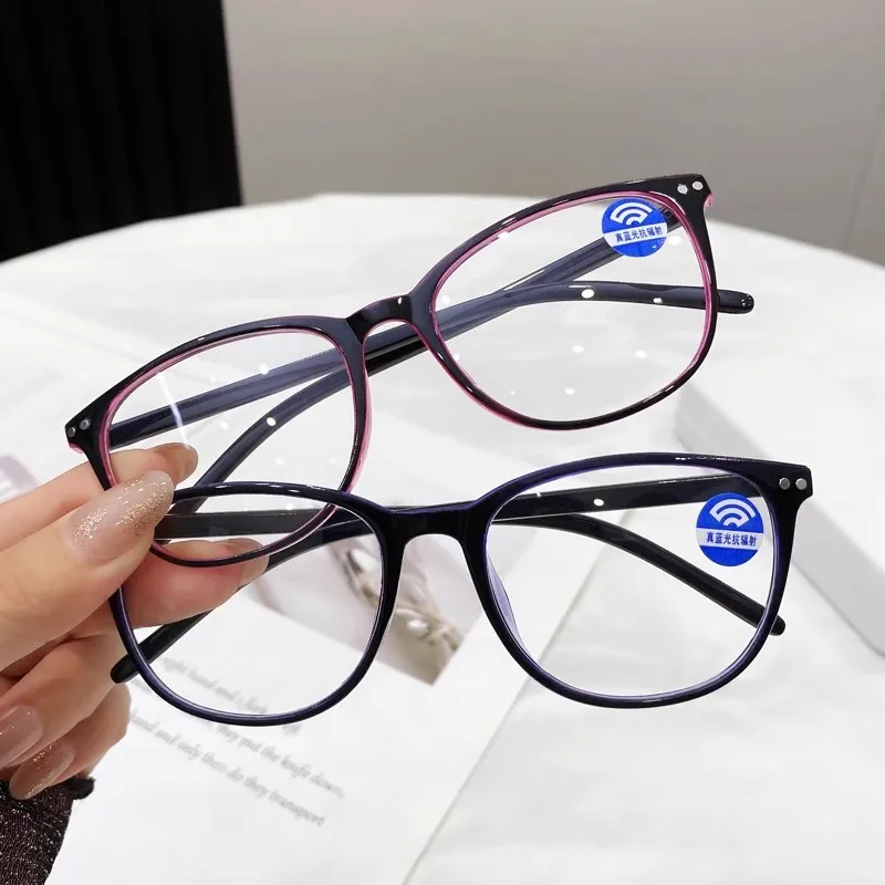 Vintage Retro Round Reading Presbyopic Glasses Men Women Anti Blue Light Eyewear Neal Dual Eyeglasses +1.0+1.5+2.0+2.5+3.0+3.5+4 image 3