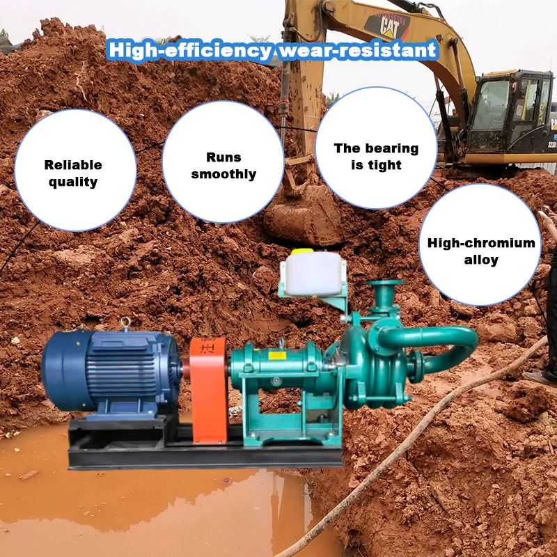 Accurate Pressure Flow Control High Chromium Alloy Wear-Resistant Mud Pump Filter Press Feed Pump For Sewage Treatment Industry