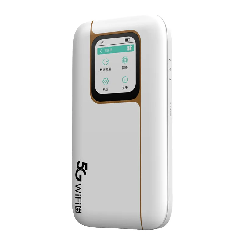 ثنائي النطاق 5G موبايل واي فاي 6 هوت سبوت ML802 6000mAh 2.0Gbps 5G Pocket MiFi 4G LTE موزع إنترنت واي فاي مع فتحة لبطاقة Sim