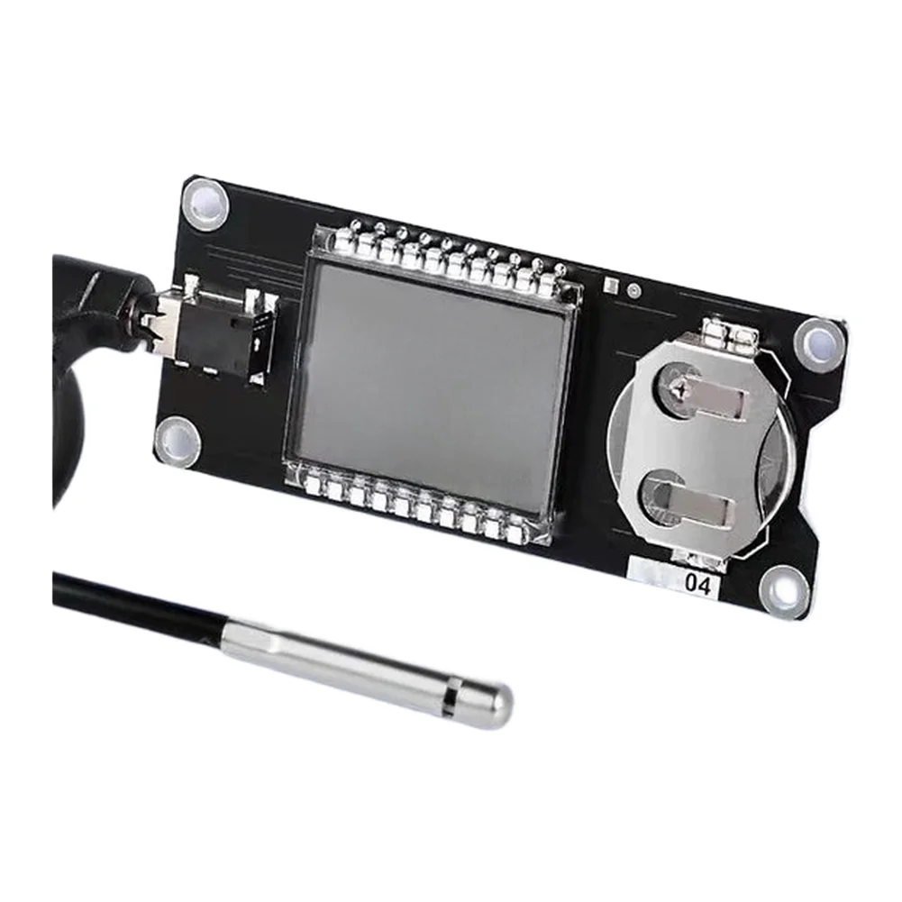 High SHT41 Temperature Humidity Sensor With LCD Display Waterproof Probe For Industrial Testing And Monitoring Tool