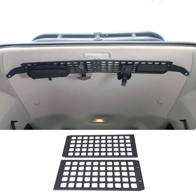 Aluminum Alloy Car Trunk Roof Molle Panel Cargo Bracket Kit Hanging Bag Rack Accessories For Toyota FJ Cruiser 2007-2021