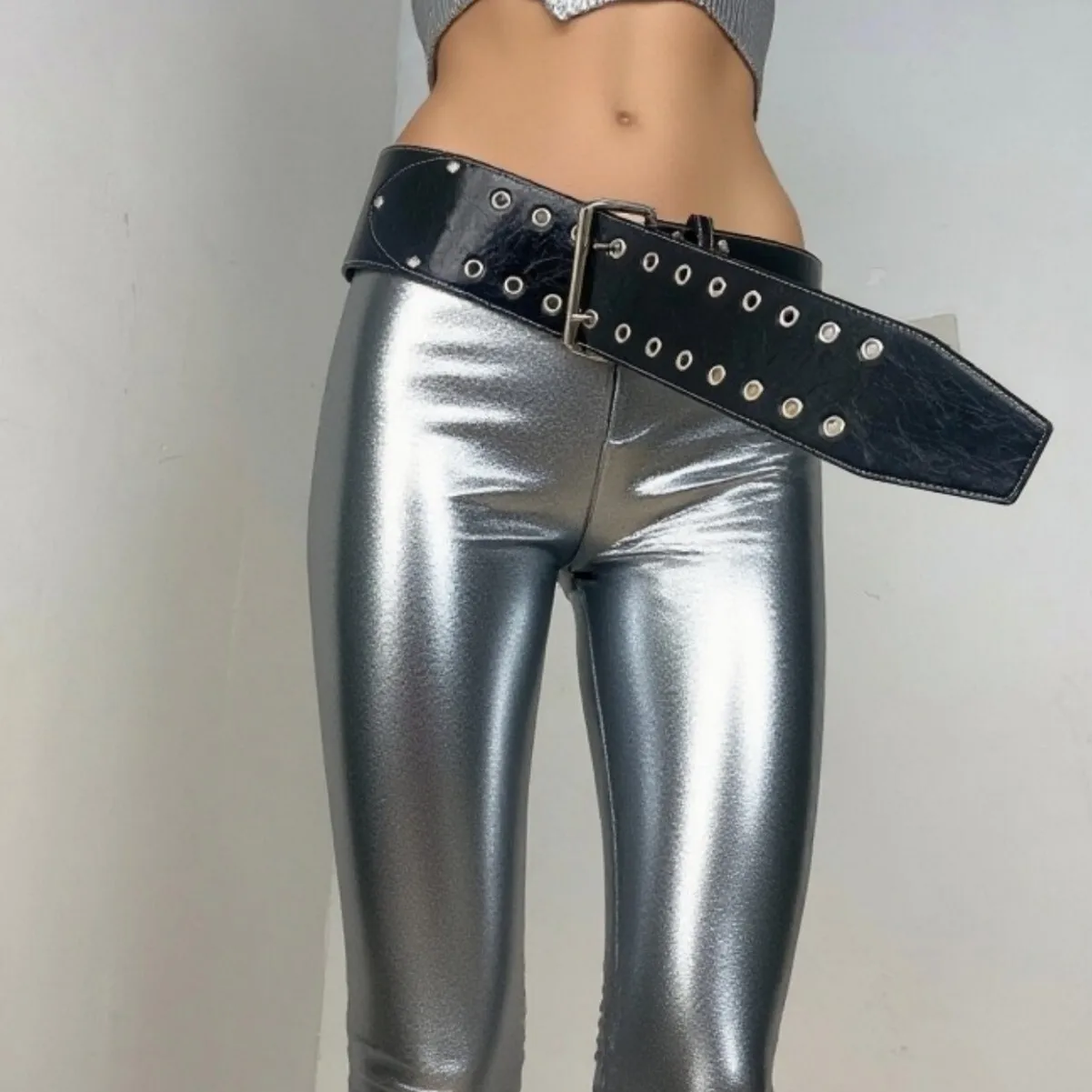 حزام جينز أمريكي ممتد وواسع من أمازون نيو للجنسين، برشام هيب هوب أمريكي #2