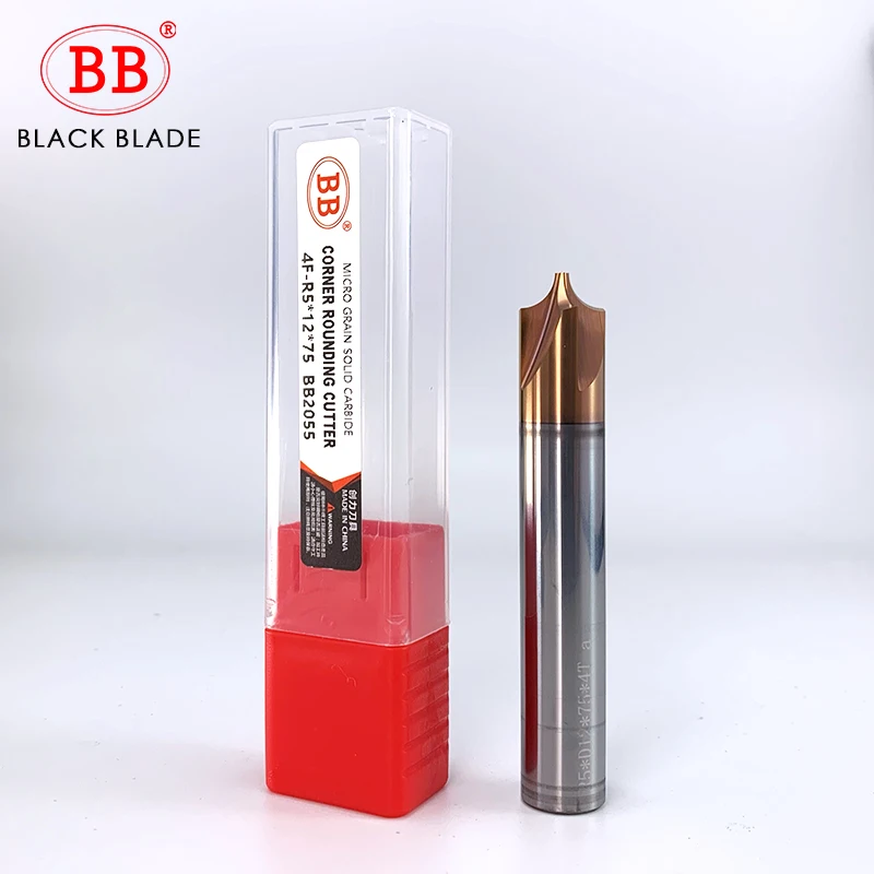 BB Carbide Radius Corner Rounding Cutter End Mill CNC Tool inner R1 R2 R3 Chamfering Outside Radii Quarter Circle Router Bit