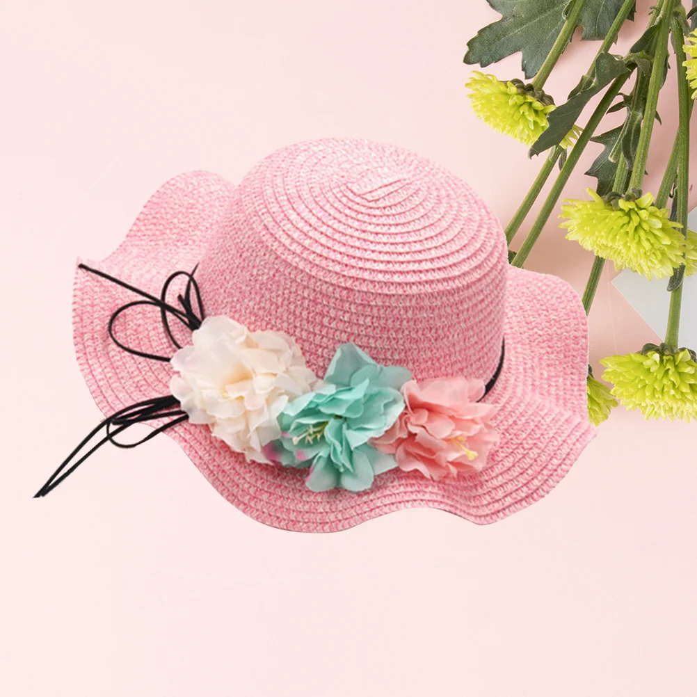 

Children Beach Hat Breathable Straw Girls Sun Bucket Hat Summer Wide Brim Outdoor Sports Fishing Hiking Camping