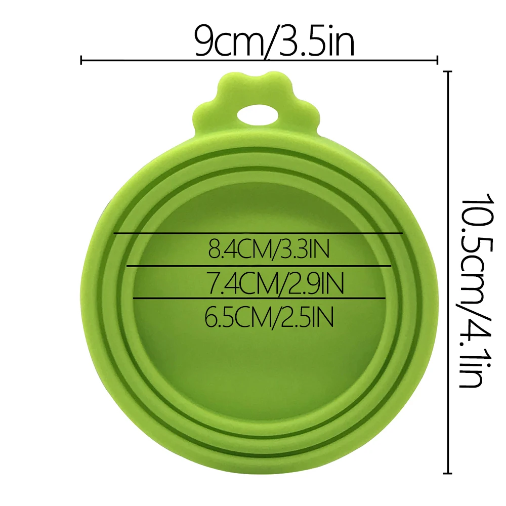 4pcs Pet Food Jar Lids BPA-free Silicone Jar Lids, Used for Sealing Standard Size Cans of Dog Cat Food,Pet Products