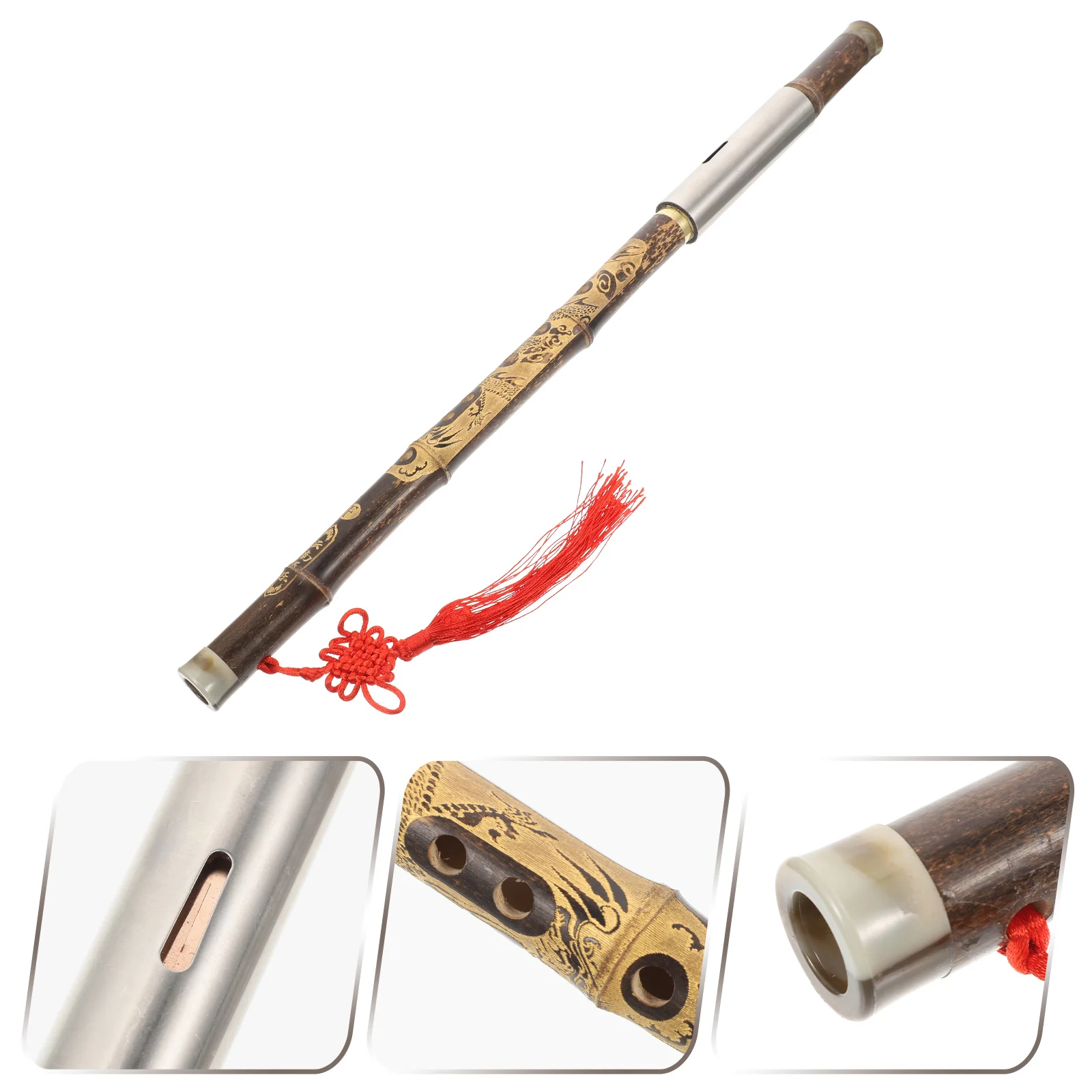 

Premiumfbawu Flute Smooth Sound Hole Bamboo Instrument Folk Woodwind Musical Instrument For Beginners