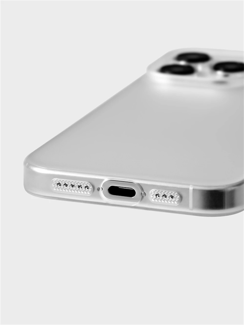 0,7 mm ultradünne, sandgestrahlte, mattierte Hart-PC-Hülle für iPhone 18 17 16 Pro Max 15 14 Plus 13 12, einfache transparente Abdeckung – Detail 11