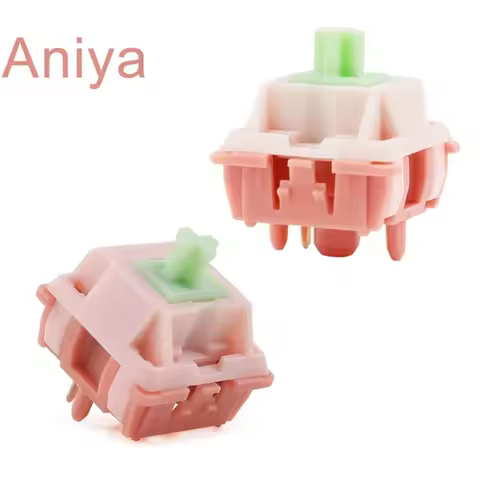 Aniya Switch Linear 5 Pin Custom Mechanical Keyboard Switch Accessories HIFI Sound Hot Swap 42g POM LY Material Fine lubrication