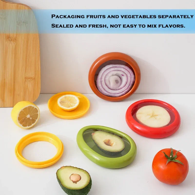 صندوق حفظ الفواكه والخضروات، صندوق تخزين فواكه وخضروات طازجة محكمة الغلق وقابل لإعادة الاستخدام، أداة مطبخ سهلة التنظيف