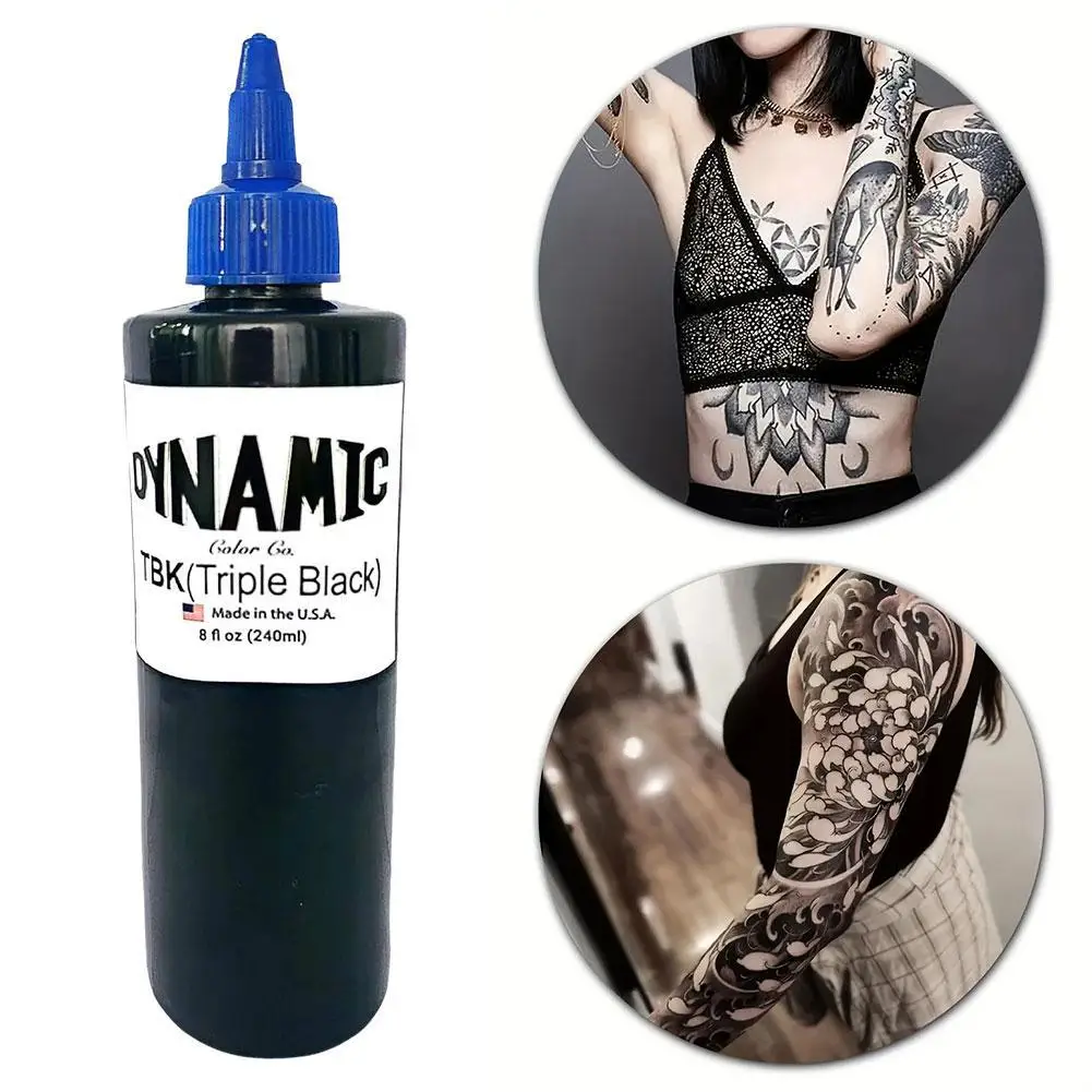 Tattoo Pigment TBK สักสี Tattoo Practice สีดํา Professional Permanent Body Art Pigment DIY Tattoo Body Art Pigment