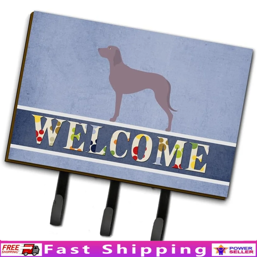 

Weimaraner Wall Mounted Key Holder Durable Key Hooks Coat Rack Entryway Hallway Dog Leash Organizer Gift Idea