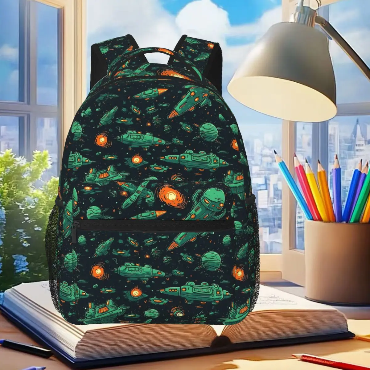 

Silly Space PewPew Pulsar Студенческий рюкзак Школьная сумка Походный дорожный рюкзак для мужчин и женщин Модная сумка для книг Сумки на плечо