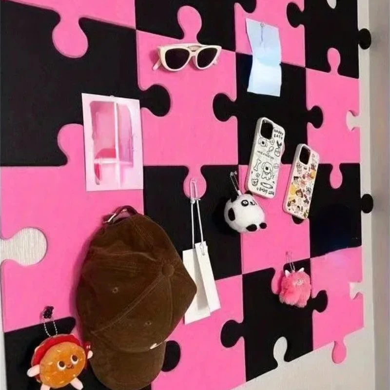 

Home Decor Puzzle Wall Decoration Message Board Photo Wall Postmodern Simple Decorative Stickers Wall Hanging 9pcs