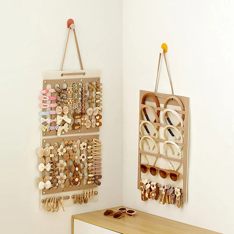 

Hair Bows Organizer Wall Hanging Large Capacity Headband Holder Hair Clip Storage Hanger Space Saving Accessory For Girl Room