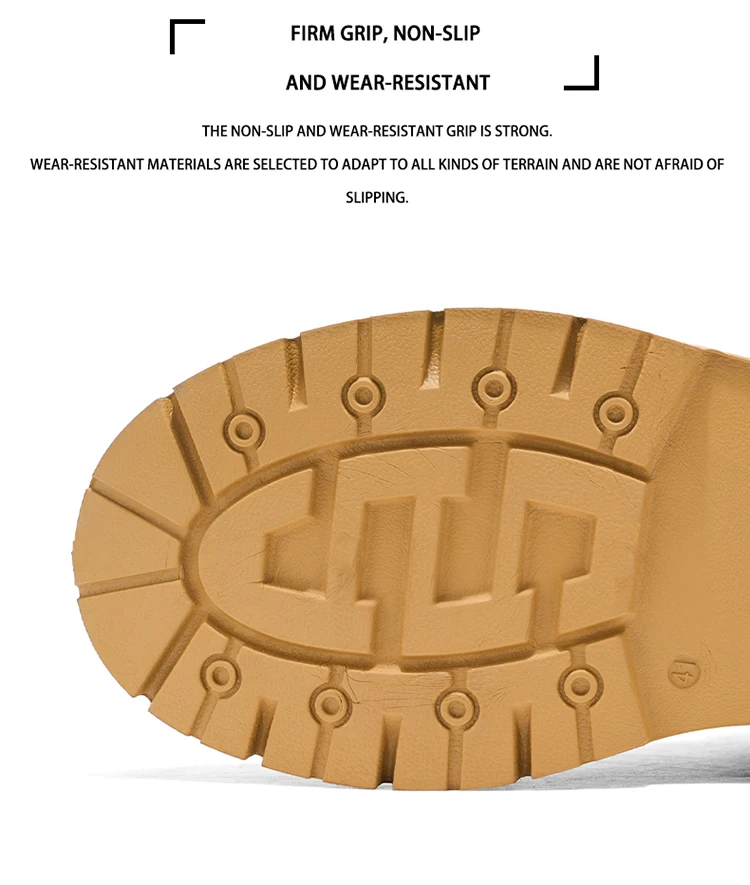 Modische Herren-High-Top-Stiefel, weiches Komfortfutter, verschleißfeste Sohle, ideal für Outdoor-Sport und Wandern. – Detail 7