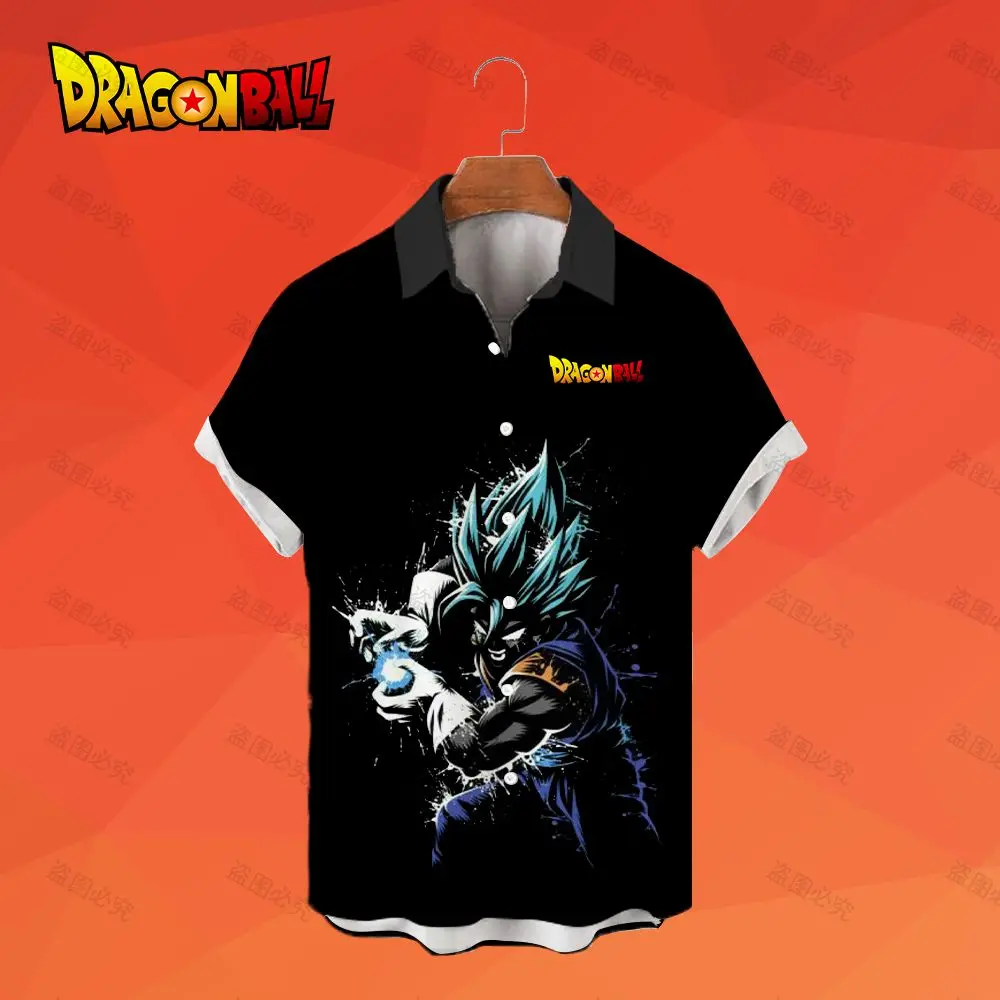 

Dragon Ball Z Men's Shirts Vegeta 2023 Mens Designer Clothes Anime Shirt 5XL Y2k High Quality Luxury Men's Shirt Oversized Goku
