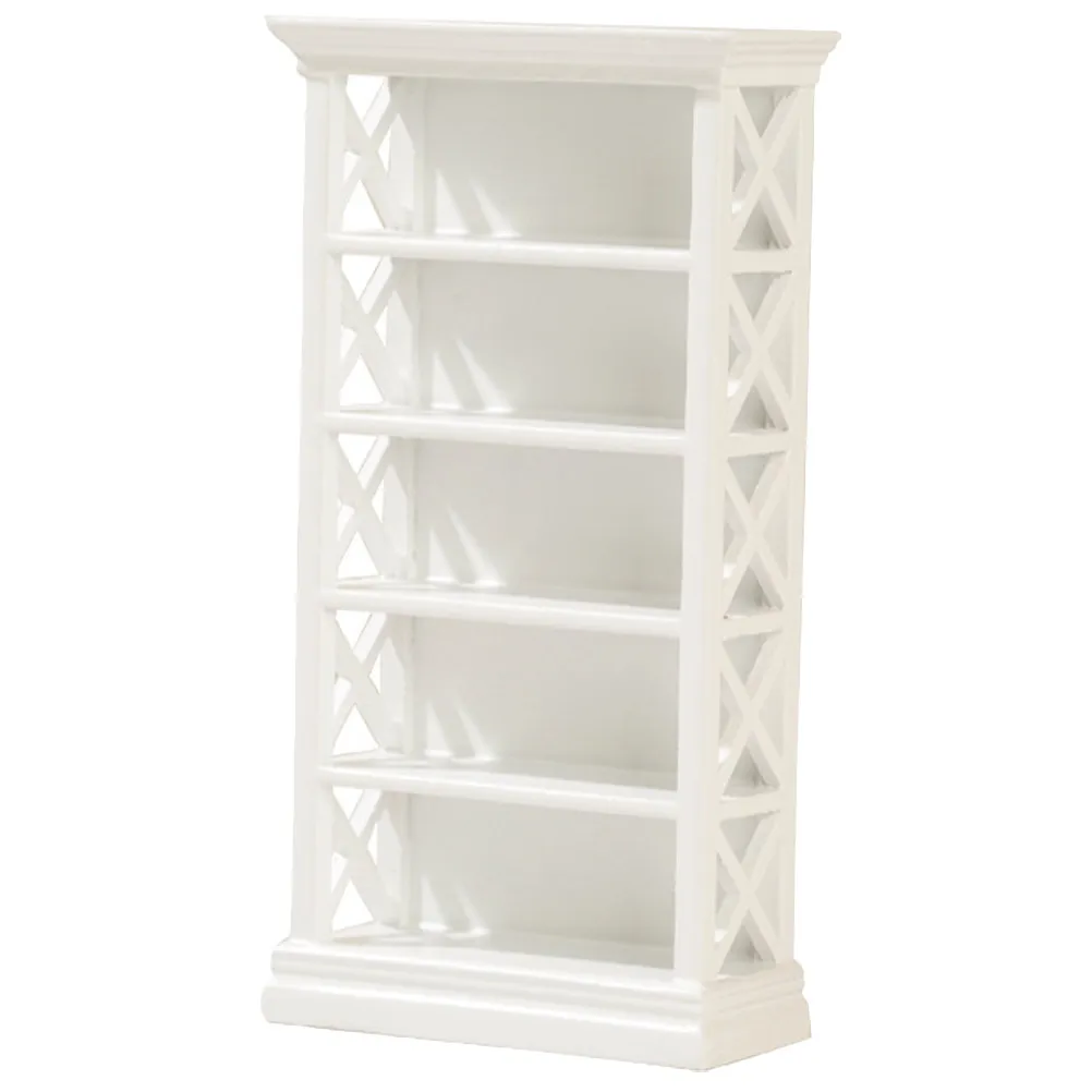 

Миниатюрная книжная полка, мебель для мини-домиков, деревянный шкафчик для хранения с высокой степенью детализации, мини-полки, декоративная миниатюрная мебель