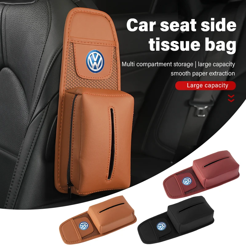 

Cup Holders For Volkswagen VW Car Seat Back Storage Bag Hanging Mobile Phone Tissue Pocket Scirocco Jetta Beetle Golf 4 5 6 Pass