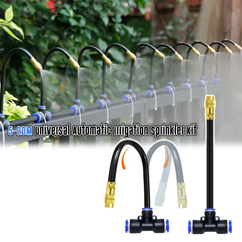 

5/10/15m Universal Atomization Sprinkler Automatic Watering Kits Free Bending Mist Nozzle Garden Rainforest Watering Sprayer