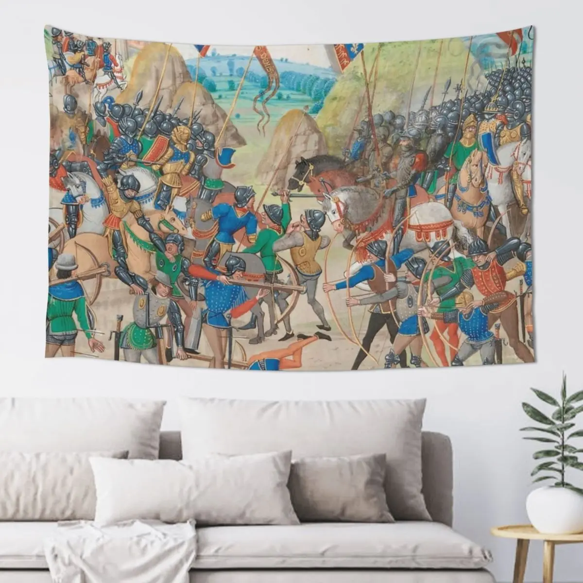 

Medieval Knights - Vintage Art Tapestry Wallpaper Bedroom Room Decor Cute Tapestry