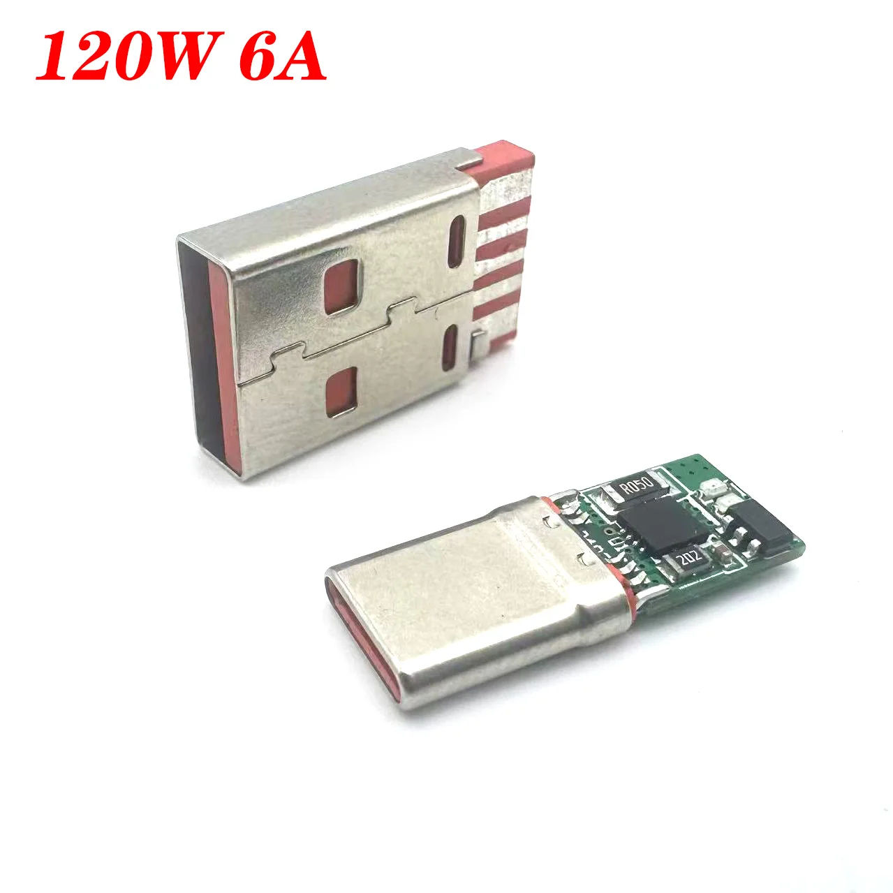 PD120W USB Type C connector port male solder socket connector PCB plug USB-A Type-C 120W/6A high current power plug