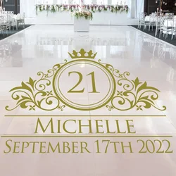 Dance Floor Decal | Wedding Floor sticker murals Wedding Party Favors Wedding Sign & Event Dance Floor Decal Sticker 2412