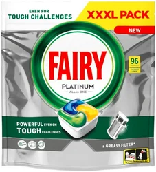 FAIRY PLATINUM All in One Dishwasher Capsules LEMON 96 PCs