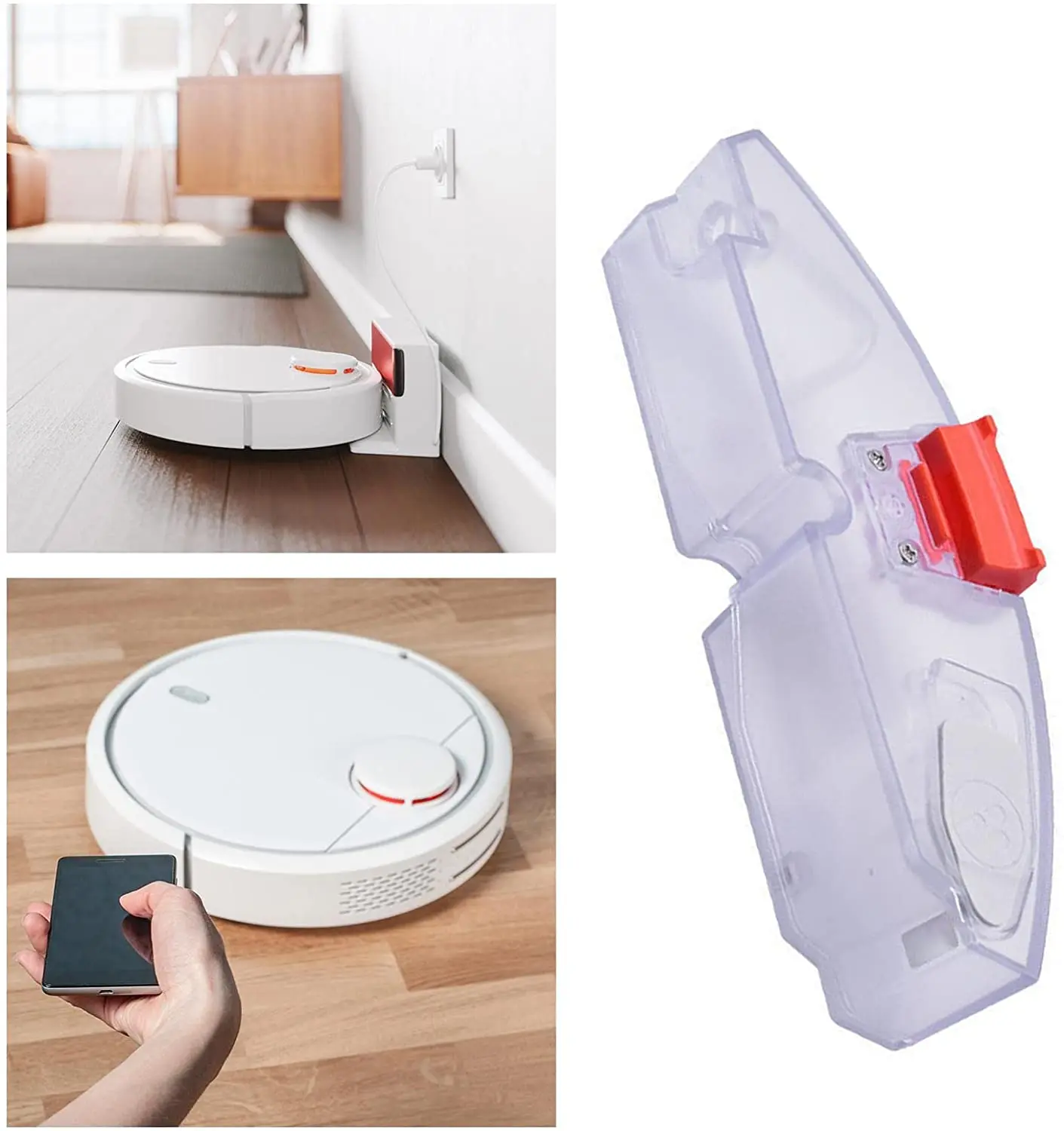 สำหรับ roborock S7 S70 S75 T7s พร้อมถังเก็บน้ำเครื่องดูดฝุ่นชิ้นส่วนกล่องน้ำควบคุมด้วยระบบอิเล็กทรอนิกส์